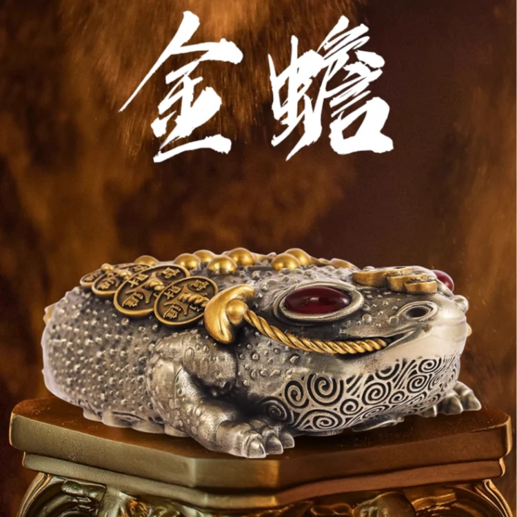 ZIPPO打火机三足金蟾个性立体重甲机重工霸气把玩摆台机防风仿古