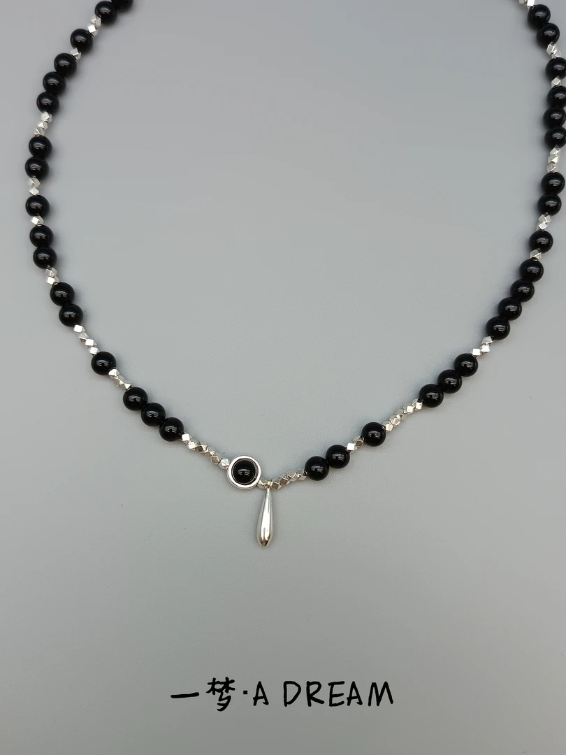 坠链均925银 泰式设计款重工水滴项链