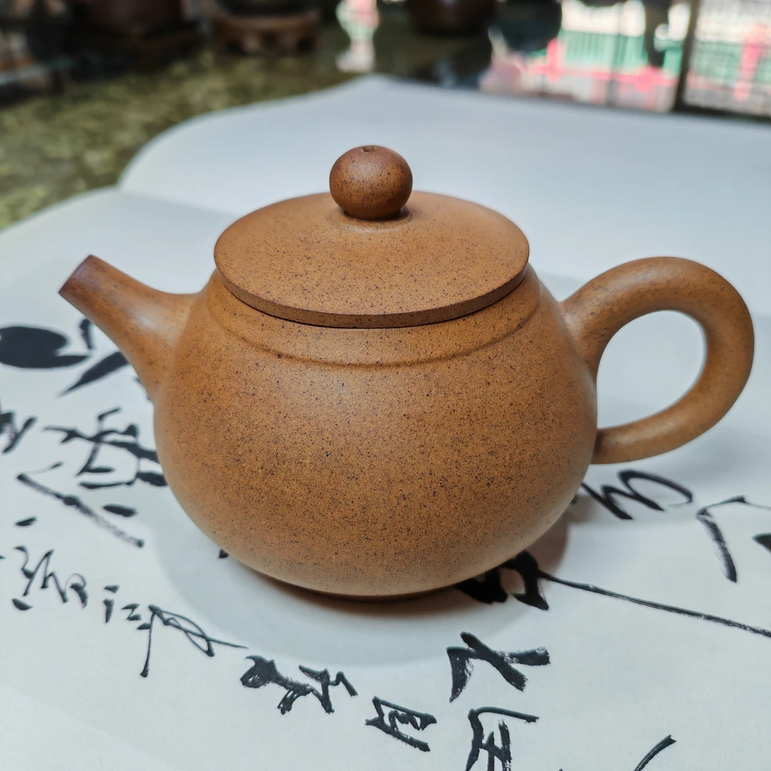 茂旭号-黄龙山原矿紫砂壶老乌泥斯文壶260cc茶具