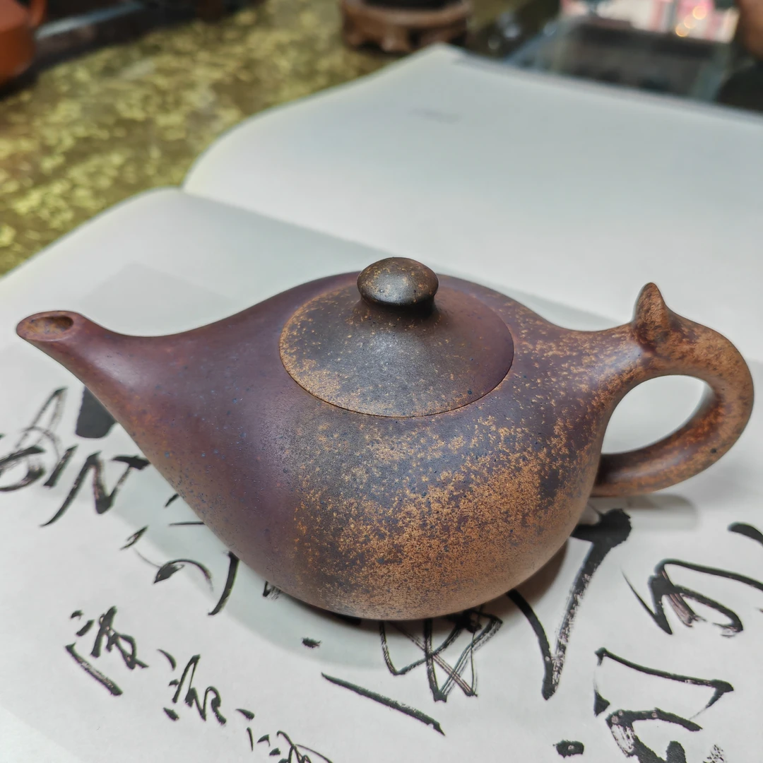 茂旭号-黄龙山陶瓷原矿紫砂壶高温段神灯250cc茶具