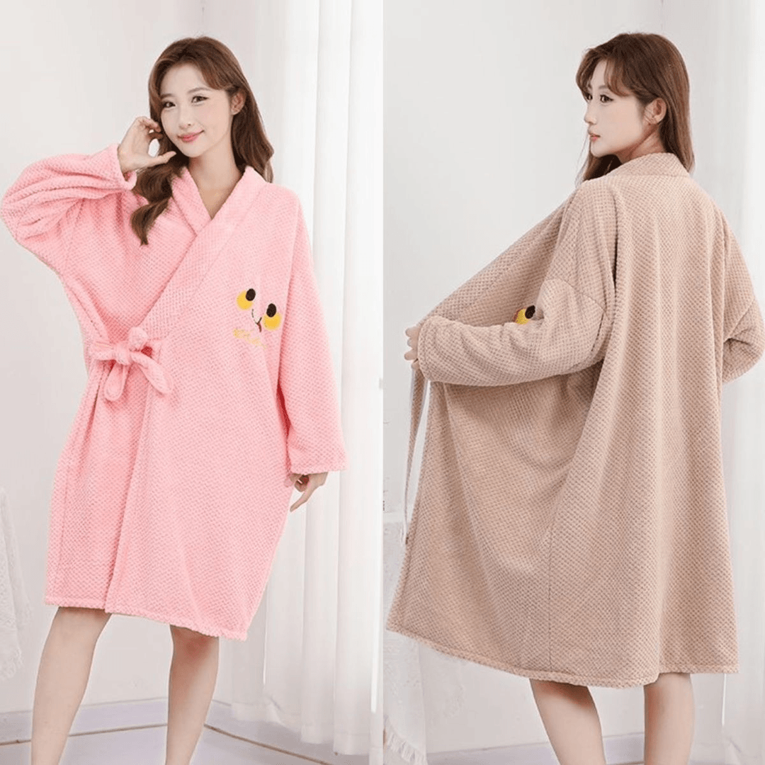 【小扬哥推荐】长袖浴袍女可穿式浴巾成人学生柔软吸水速干不掉毛