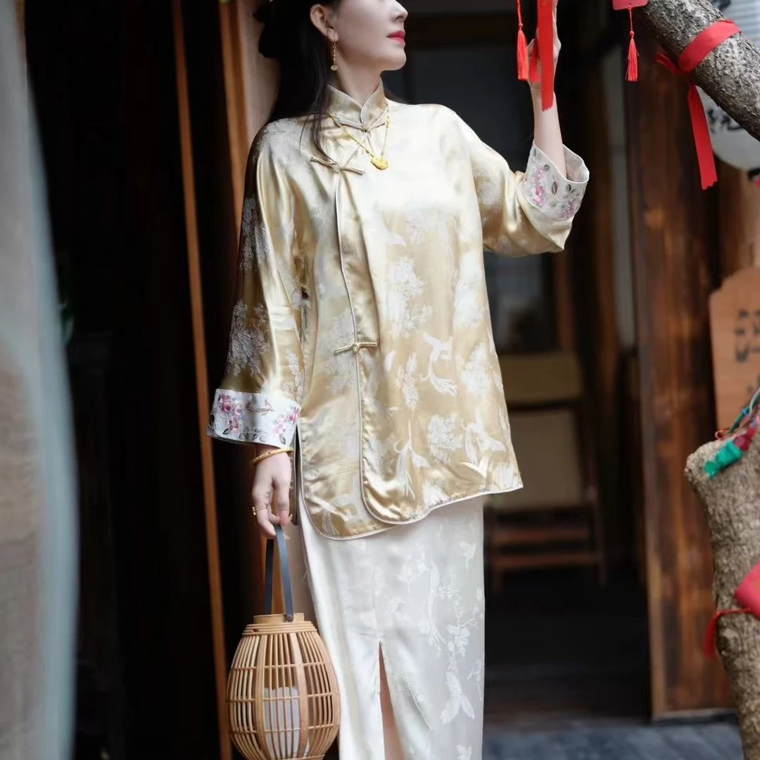 专哥编码款109-199链接新中式衬衫上衣春夏中国风气质女上衣