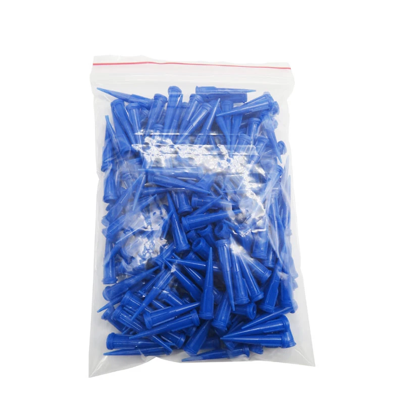 屏幕手机维修填缝胶蓝色针头TT塑料压胶压胶枪点胶机针头咀平口