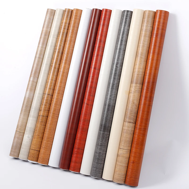 家具翻新贴纸自粘木纹贴纸墙纸橱柜衣柜柜子木板木门桌面防水仿木