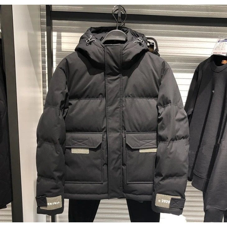 波司澄新款韩系拉链工装羽绒棉男连帽超厚短款休闲套头外