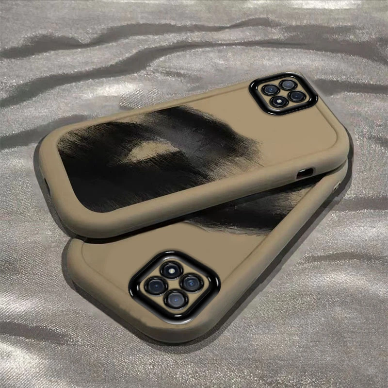 艺术亲吻OPPOA72手机壳OPPOA53简约A73泡芙防摔全包硅胶软潮ins