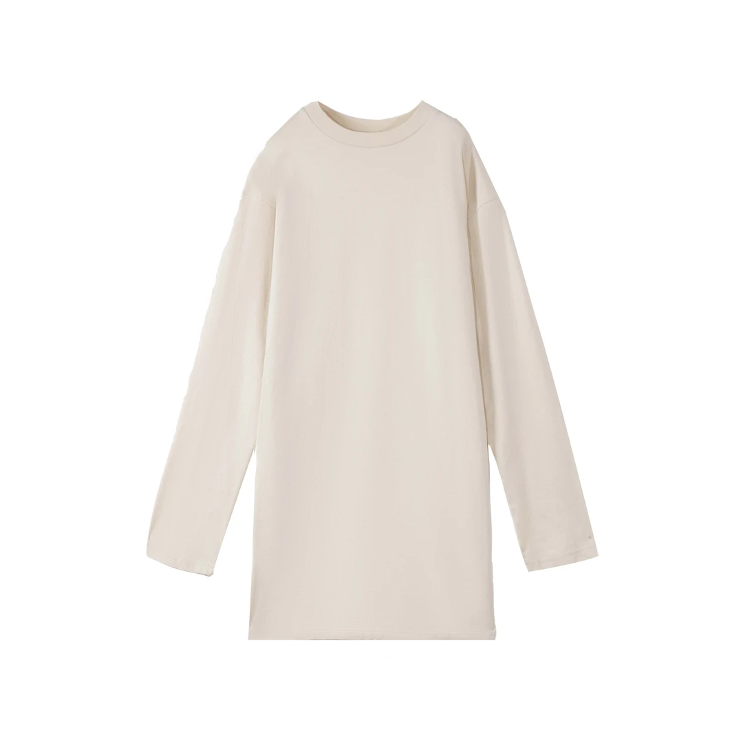 【白马素衣】The Row设计款极简风气质显瘦遮肉休闲百搭连衣裙