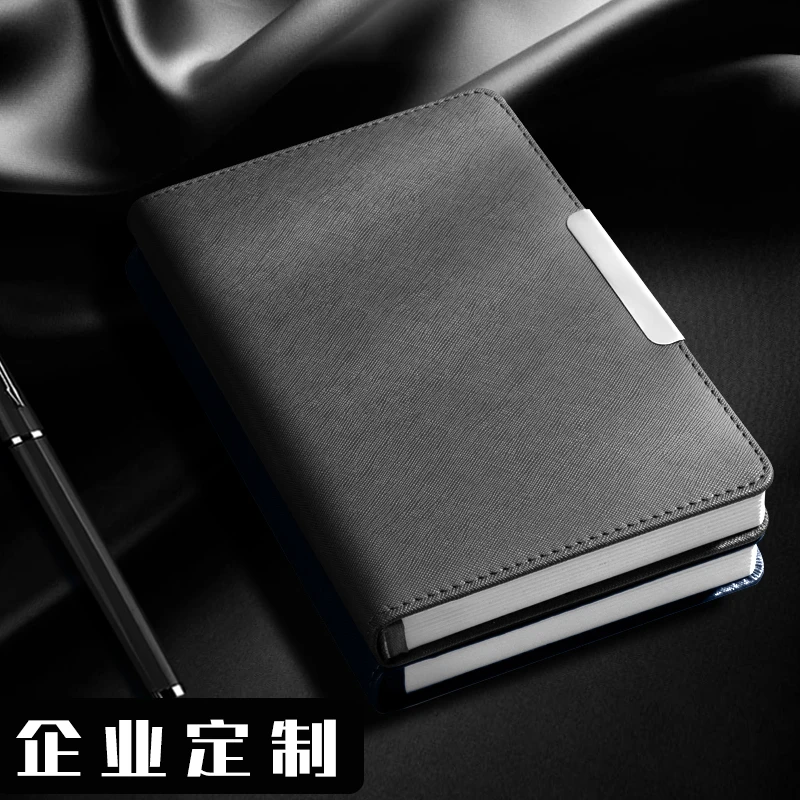 a5商务笔记本本子定制可印logo会议记录记事本高档办公加厚礼盒精
