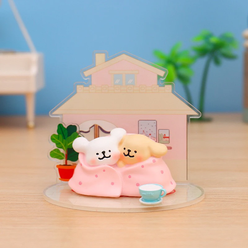 【拆盒】无忧无虑线条小狗系列潮玩盲盒