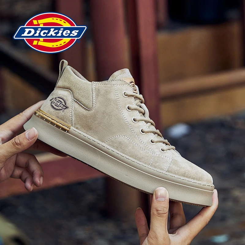 Dickies中帮鞋男冬季男鞋冬季款板鞋马丁靴男工装靴男士休闲鞋子