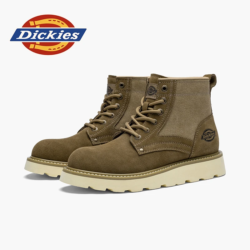 Dickies雅丹风马丁靴2025冬季新款休闲百搭工装靴厚底时尚男士靴