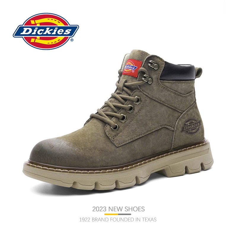 Dickies2024夏季露营风马丁靴男士户外高帮百搭男鞋工装靴子男款