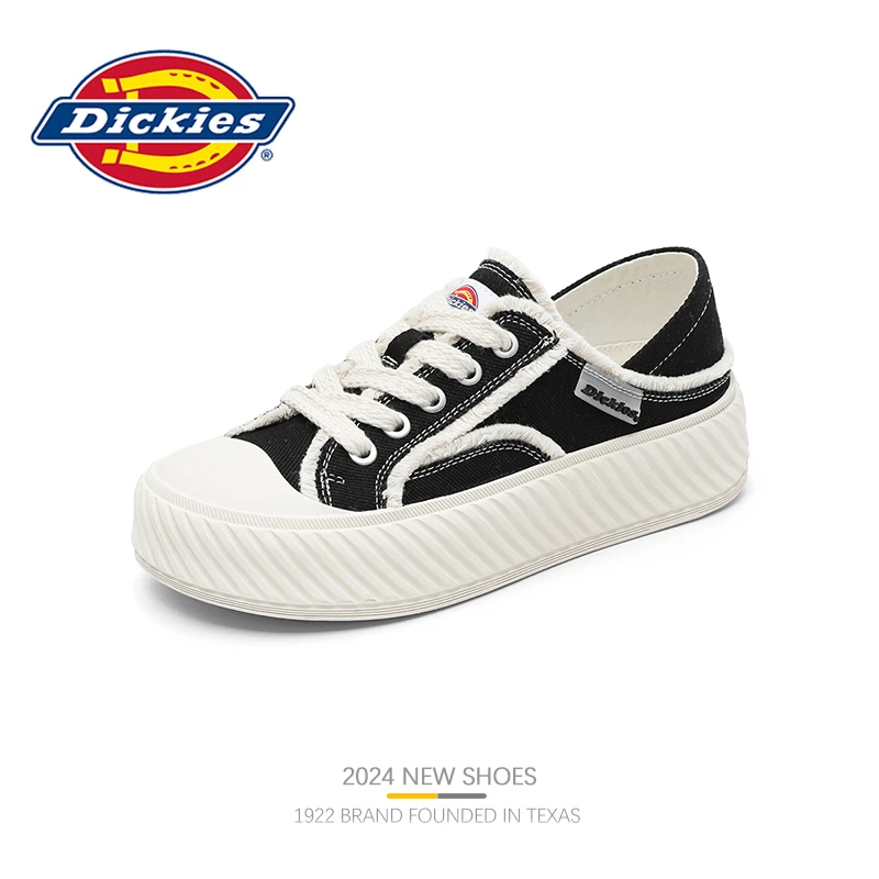 DickiesDickies帆布鞋女春季新款厚底百搭女鞋增高板鞋百搭女潮