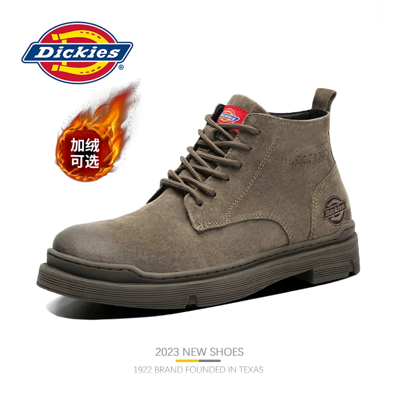 Dickies马丁靴男棉鞋秋季户外舒适高帮时尚工装靴男士靴子棉靴