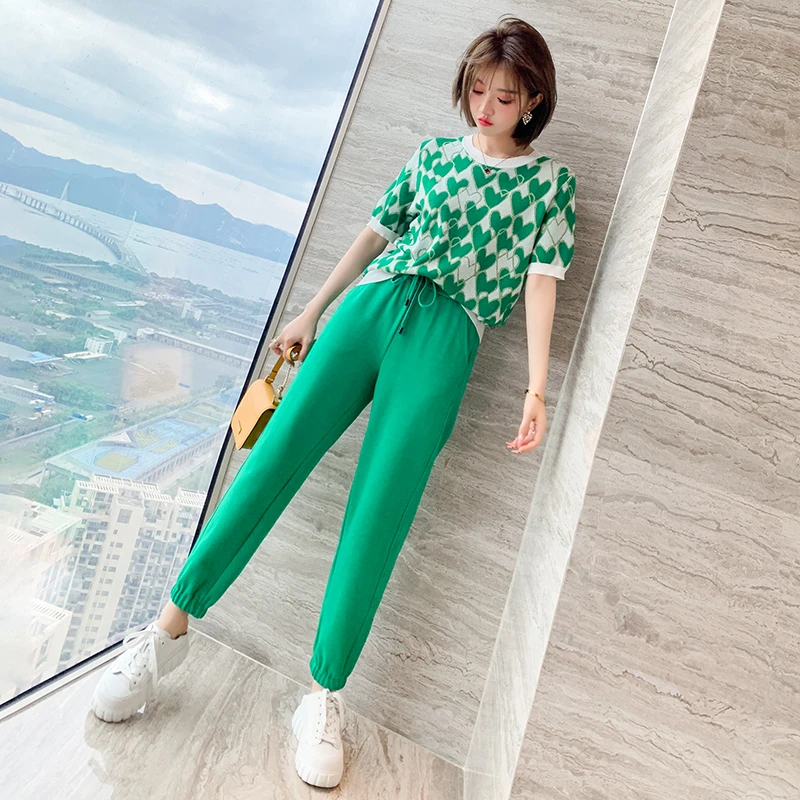 MIUCO百搭松紧高腰抽绳锥形裤筒利落松紧束脚休闲裤女