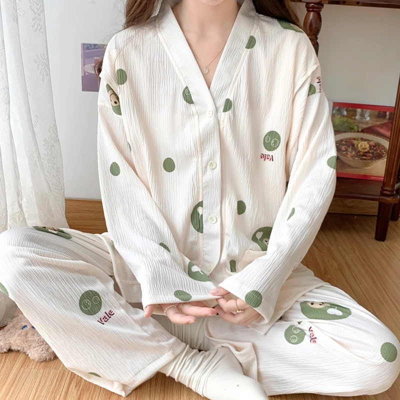 产后外出月子服长袖夏季薄款7-8月份9可喂奶夏天孕妇睡衣孕期专用