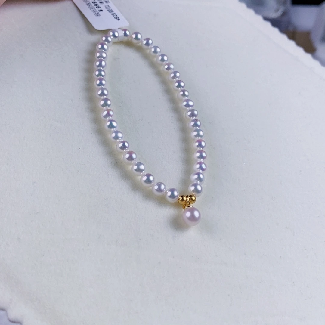 淡水珍珠手绳银S925镶嵌