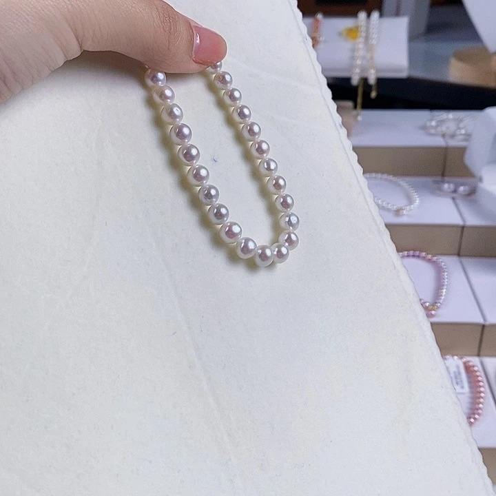 淡水珍珠手串银S925镶嵌