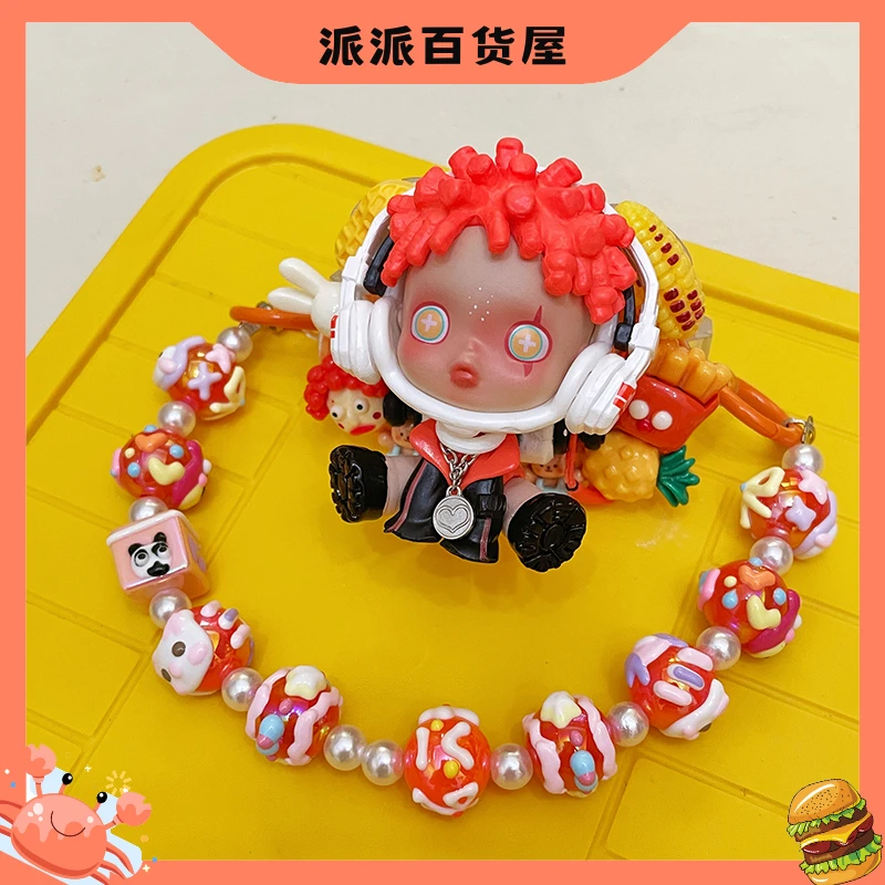 创意DIY奶油胶手机背夹短链混端手工