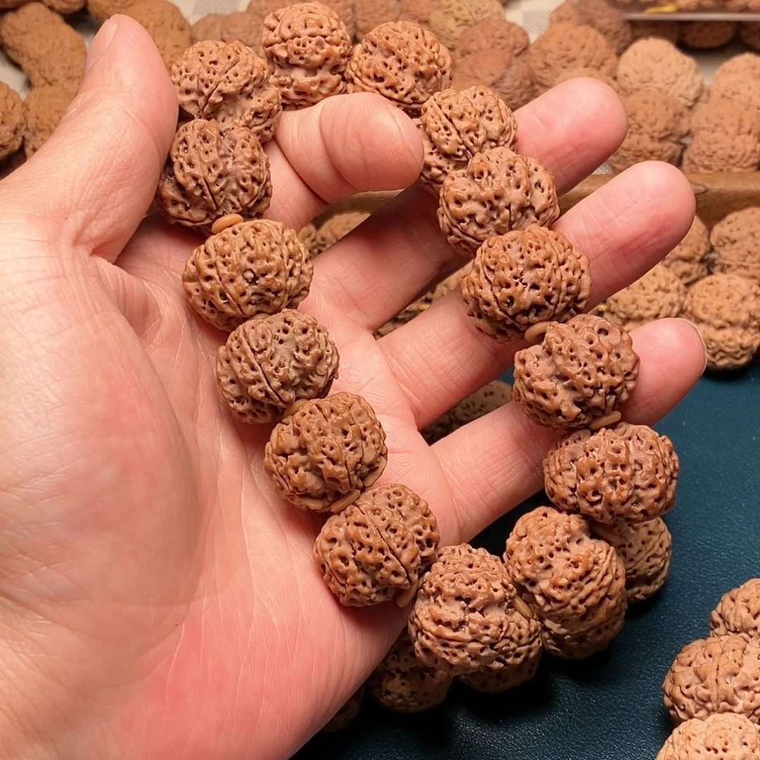 金刚菩提手串?**?原生态23mm纽扣梅花