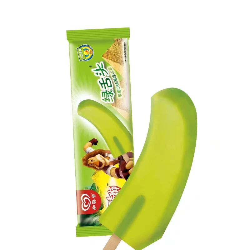 和路雪绿舌头口味冰淇淋54g雪糕同城送