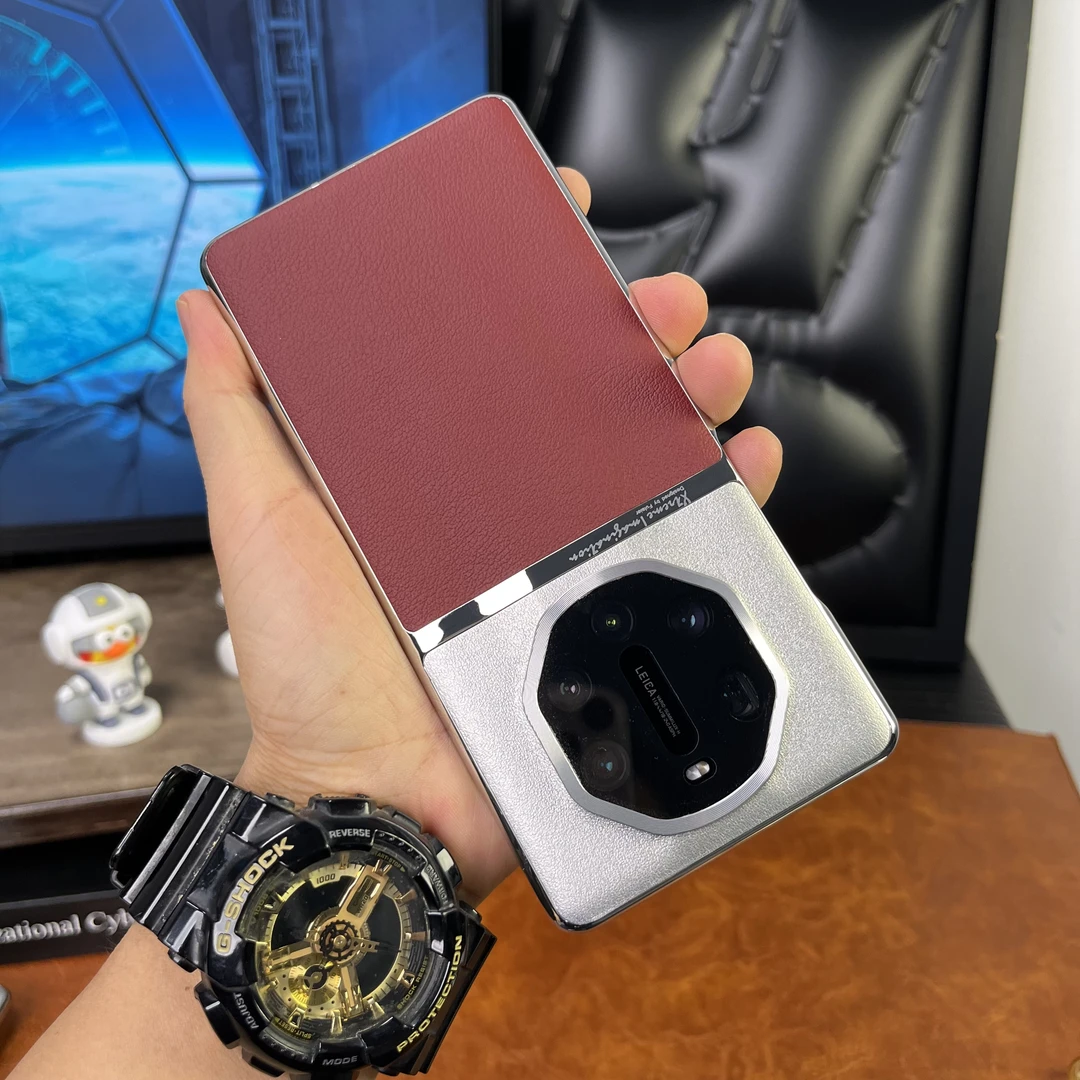 适用华为Mate40RS素皮手机壳新款电镀高级感防摔全包镜头商务男女