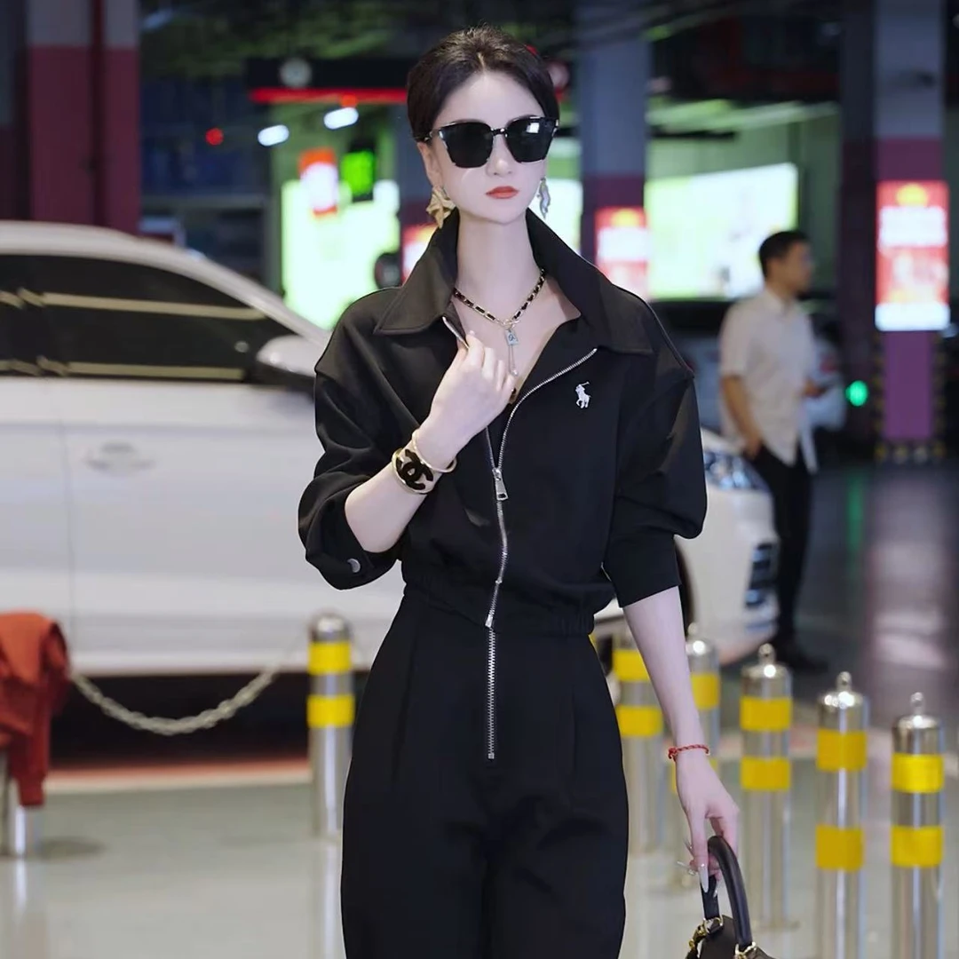 （萱萱严选）春秋时髦洋气拉链上衣