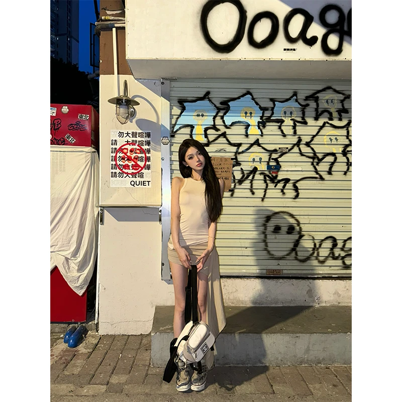 【现货】辣妹先锋 美式御姐辣妹低腰不规则设计半裙2410336