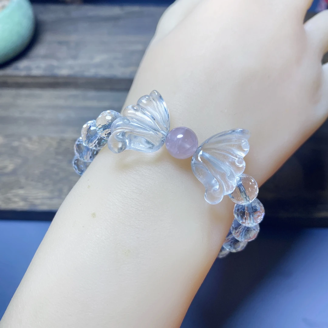 天然水晶刻面手链/约9.2mm/236