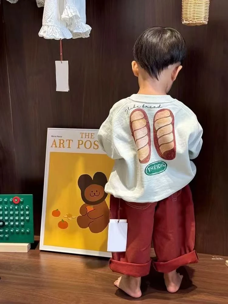 韩版童装男童卫衣套装2025秋装宝宝帅气时髦百搭宽松休闲洋气长裤