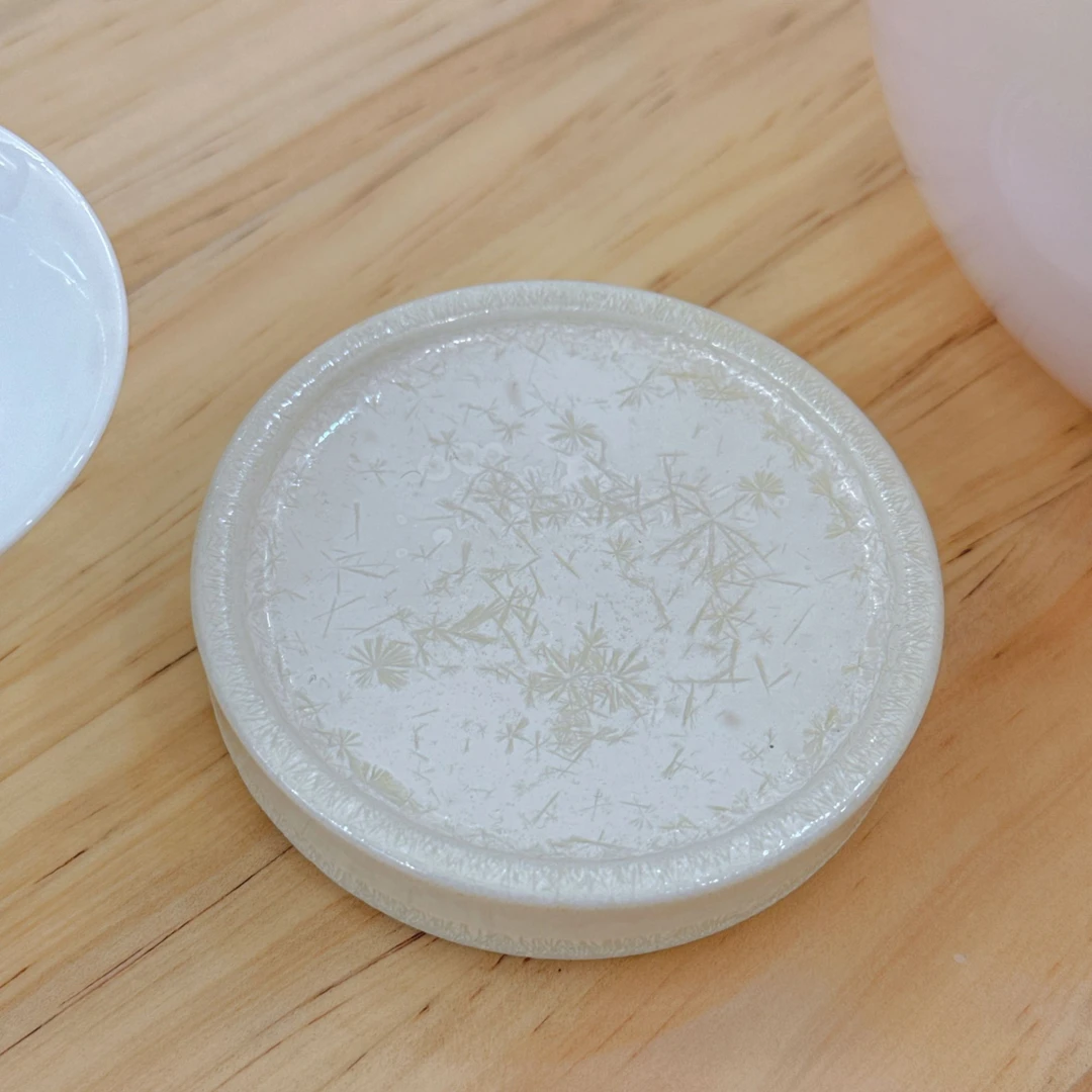 实瓷冰纹杯垫盖置茶杯托