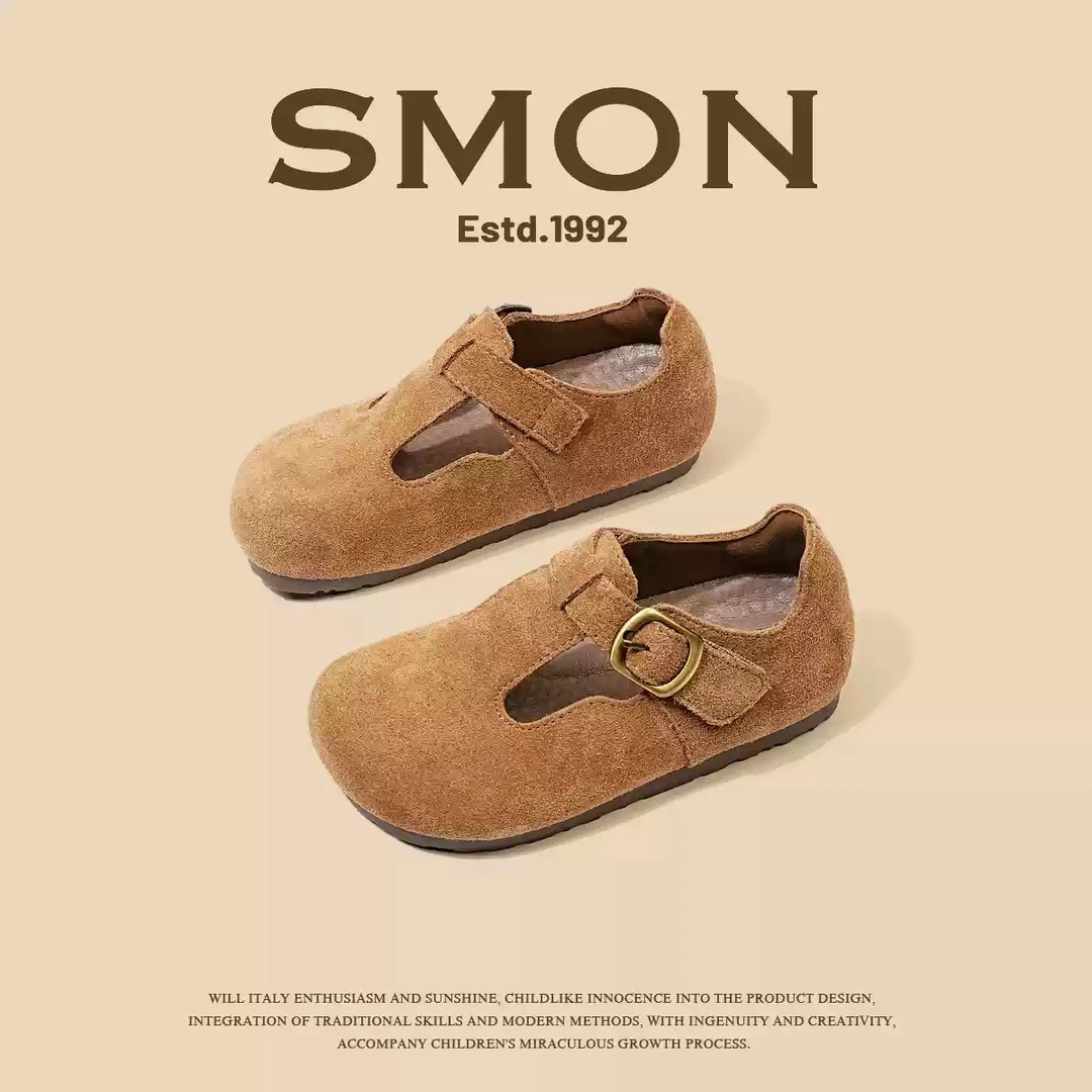 书萌特价小皮鞋2025春季新款女童勃肯鞋透气单鞋小女孩公主鞋软底