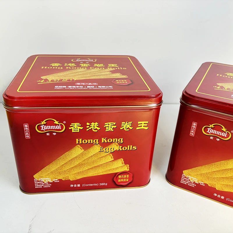 蓝嘜香港蛋卷王罐装388g 港式鸡蛋卷下午茶小吃点心零食送礼