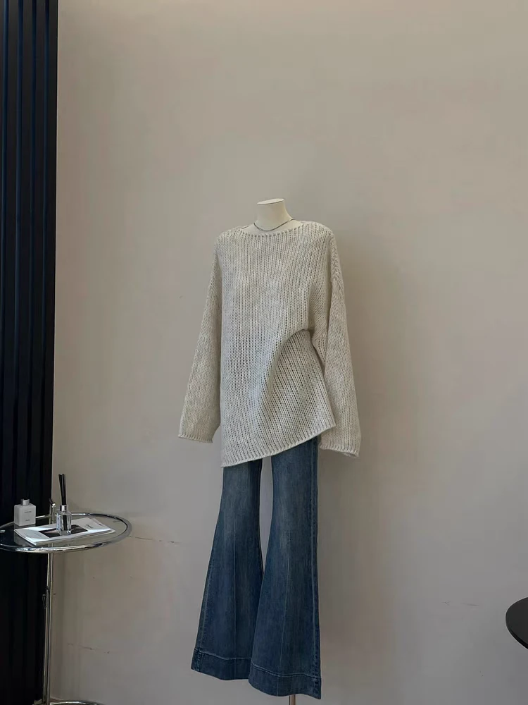 簡一女装直播间链接不规则针织长袖