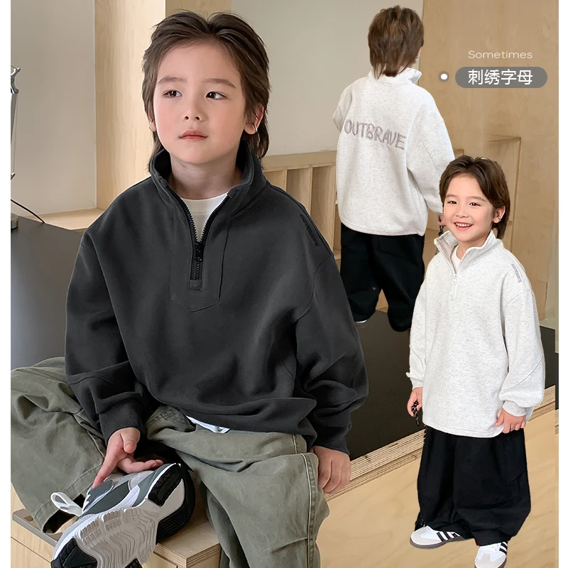 【一表人才】源源家童装秋2男童卫衣儿童宽松上衣中大童打底衫洋气