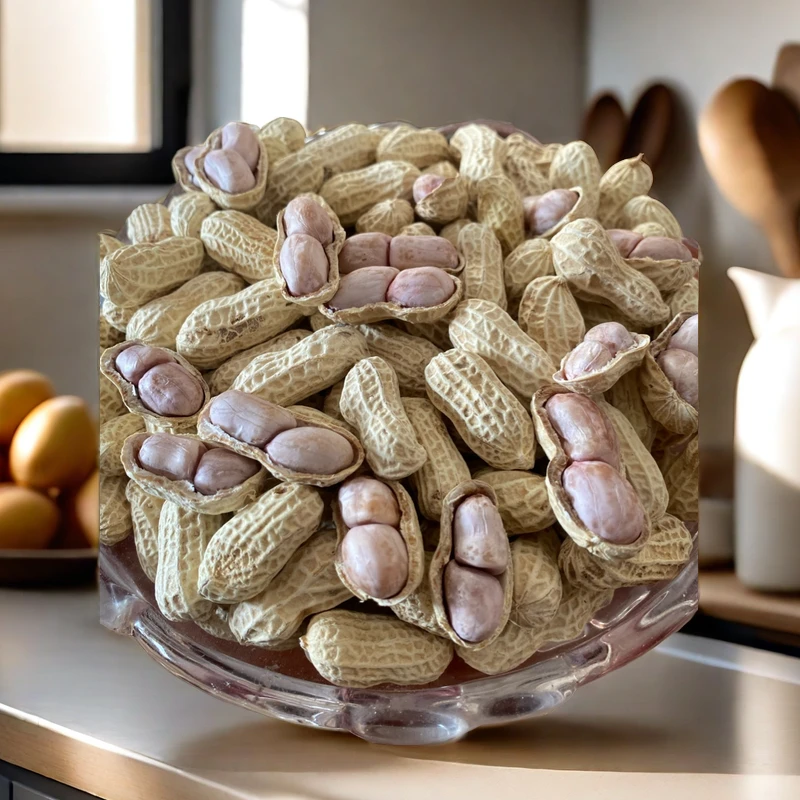 新龙岩水煮花生日晒咸干香酥五香蒜香白晒花生即食追剧零食500克