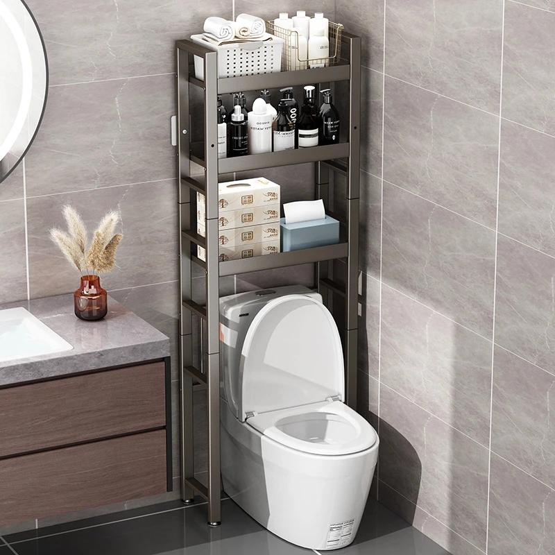 洗衣机置物架马桶卫生间架子浴室收纳架多功能家用落地式储物架