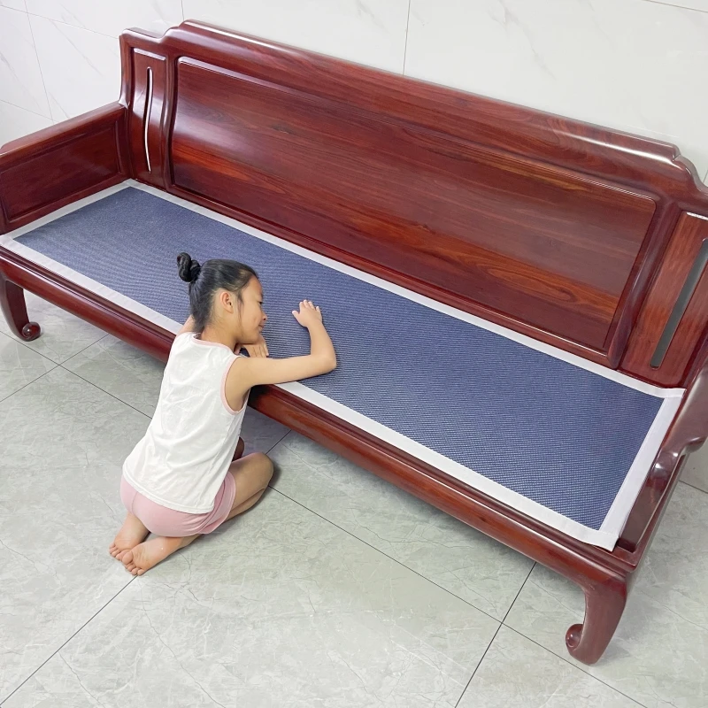 凉席沙发垫冰藤防滑冰丝夏季款长椅一人二人三人凉垫四季通用透气