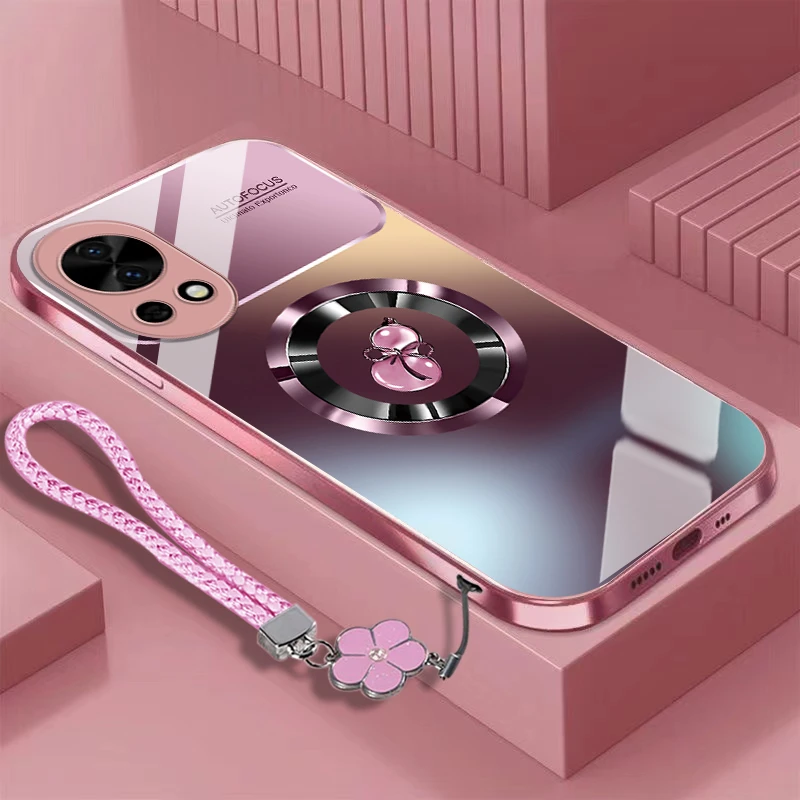 好运葫芦华为nova13手机壳BLK-AL80散热新款金属漆全包耐脏玻璃壳