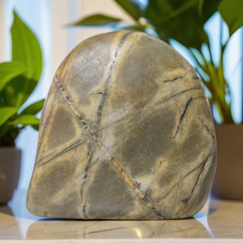 新疆额河奇石观赏石胎记石画面石奇石装饰摆件奇石摆件家居造景