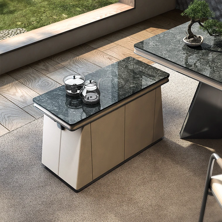 茶台家用小茶车烧水壶泡茶套装自动上水一体智能阳台意式极简茶桌