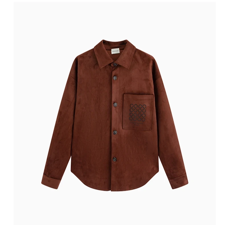 Charlie Luciano秋季新款设计感百搭衬衫男女同款宽松休闲CL外套