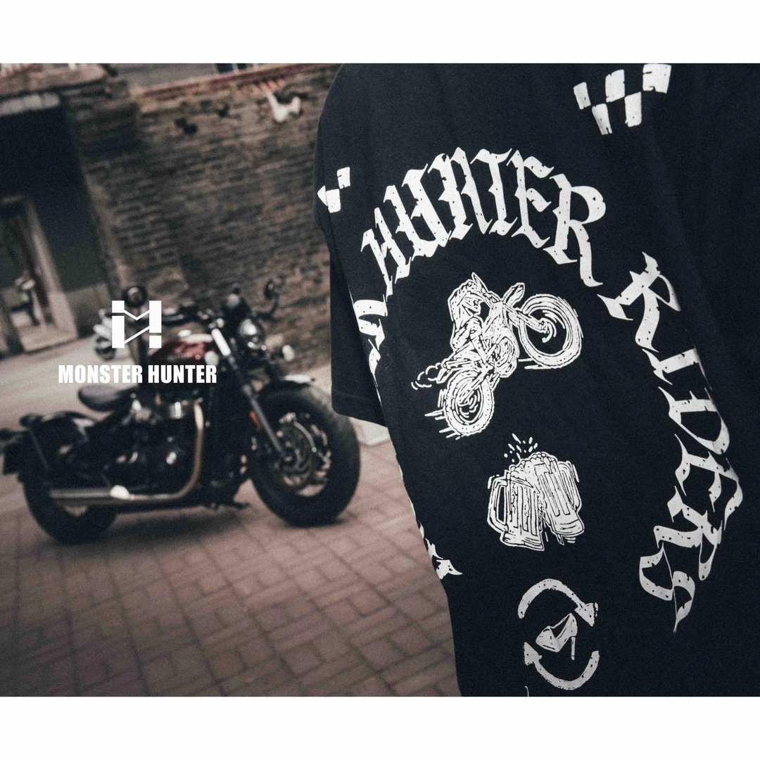 【怪兽猎人】55's Vintage重磅原创摩托机车T恤 男女同款穿搭