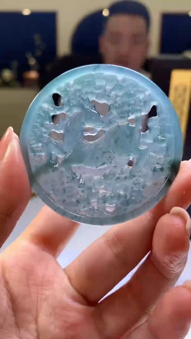 【闪购商品】定制翡翠未镶嵌3355ms-毛货印章50鹿