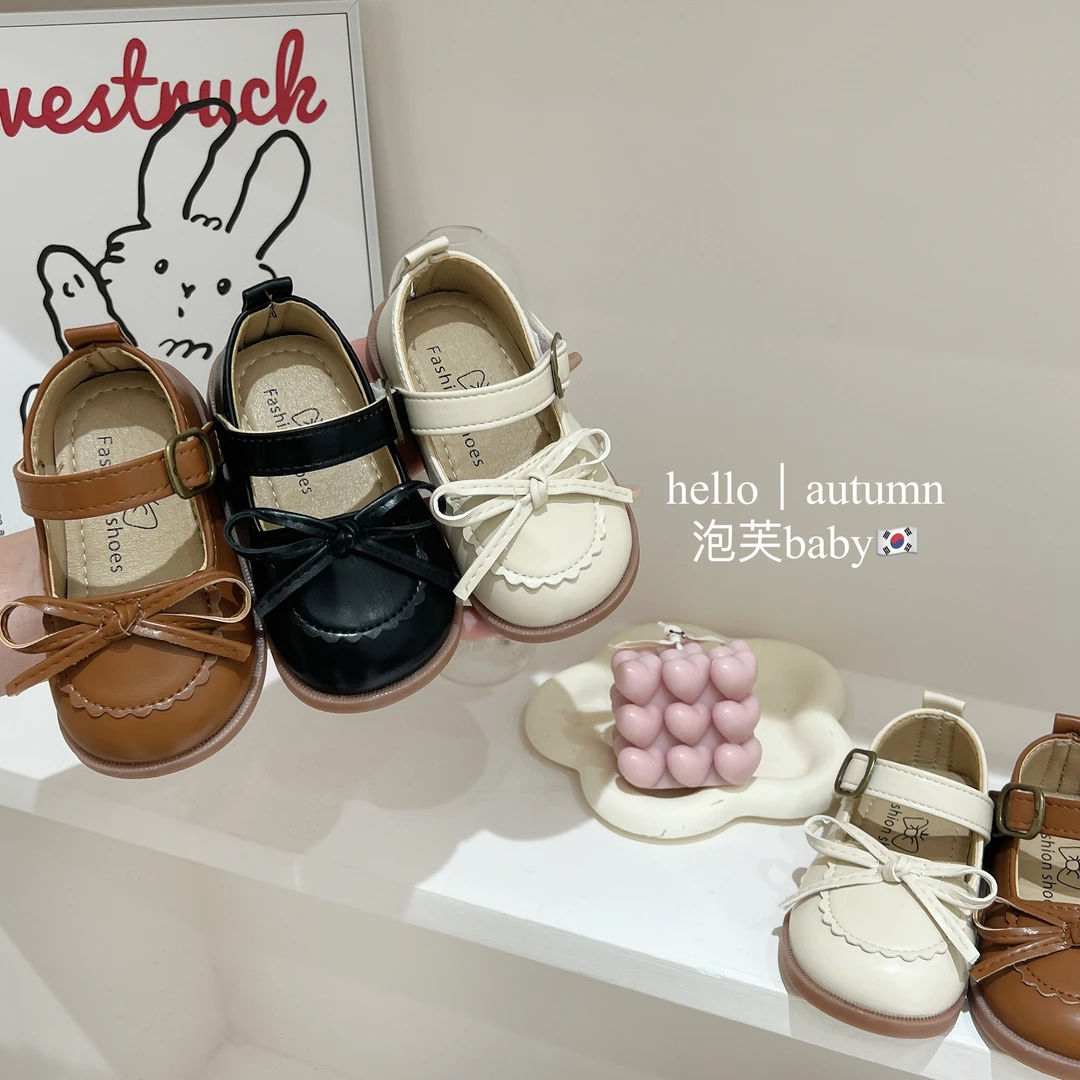 女童小皮鞋秋季新款洋气韩版软底防滑女宝宝单鞋小皮鞋软底鞋