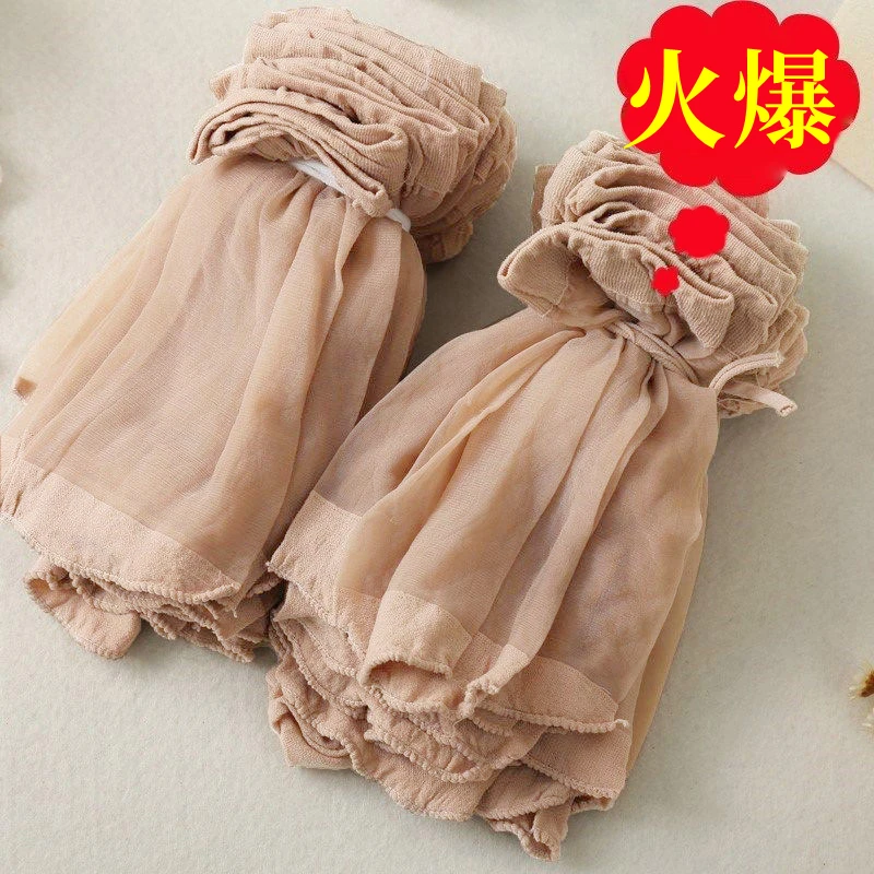 春秋子短袜子女春夏季夏天黑肉色短款隐形水晶袜超薄款浅口春秋子