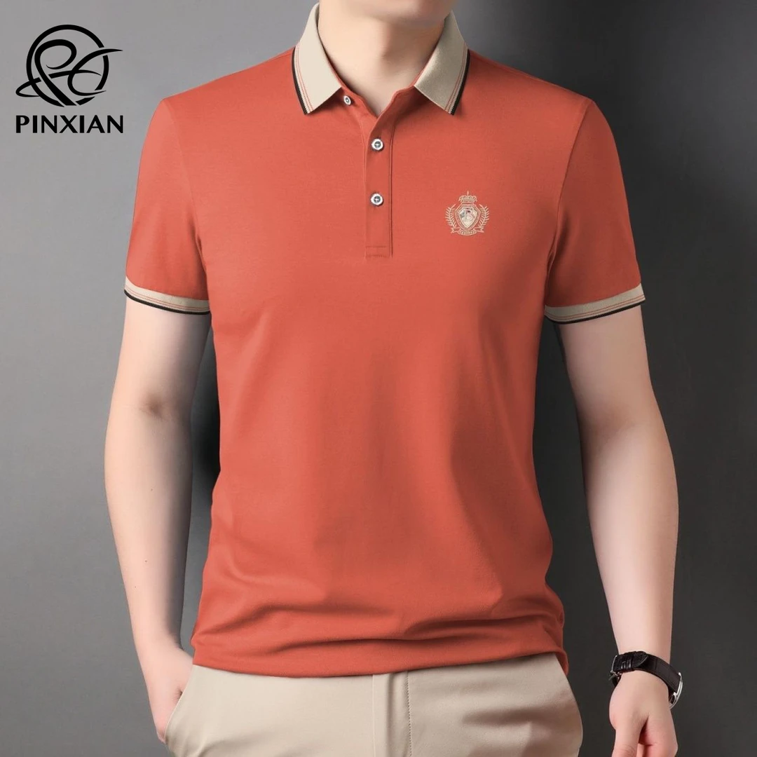 品现夏季新款polo衫4050岁中年男短袖t恤翻领刺绣男士爸爸装半袖