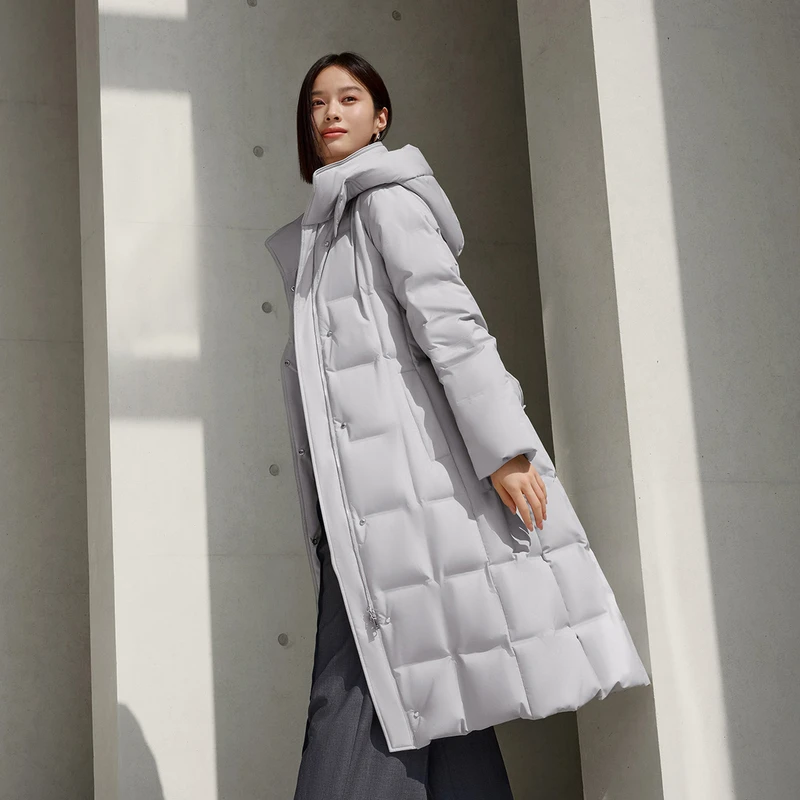 【波司登】2024冬季新款女长款经典商务羽绒服B40144106