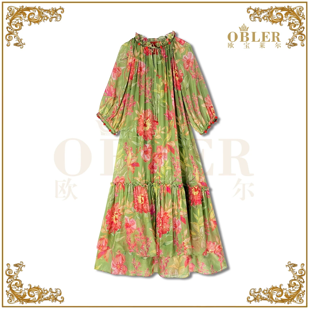 【欧宝莱尔】OBLE   欧宝莱尔 新款 连衣裙61-2429花语