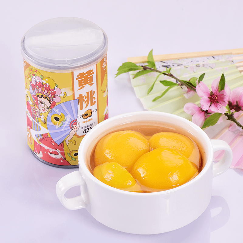 严选砀山特产黄桃罐头425g罐装新鲜糖水清甜美味优质水果罐头烘焙